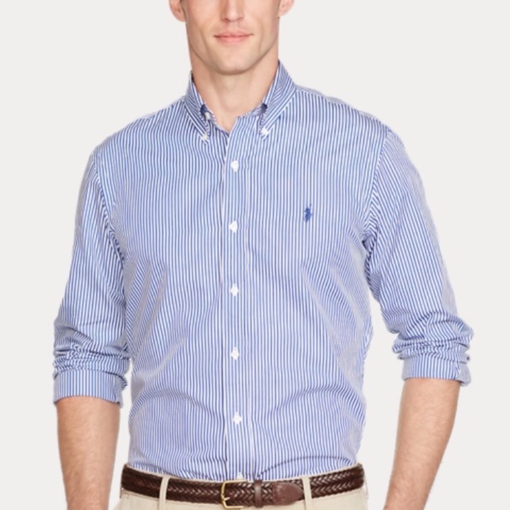Ralph Lauren Men’s Polo Pinstripe Button-down M Shirt